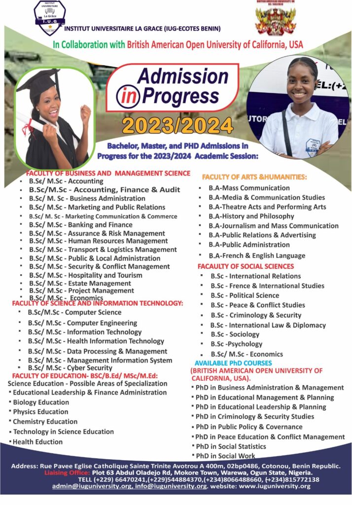 IUG Admission Flyer